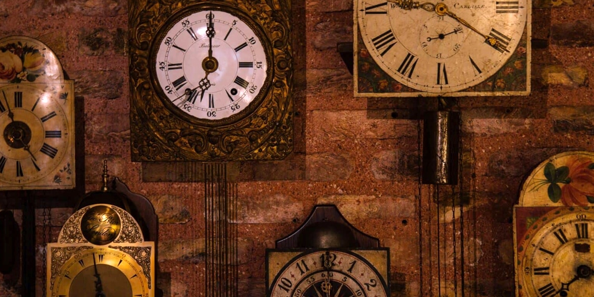 clock on a wall