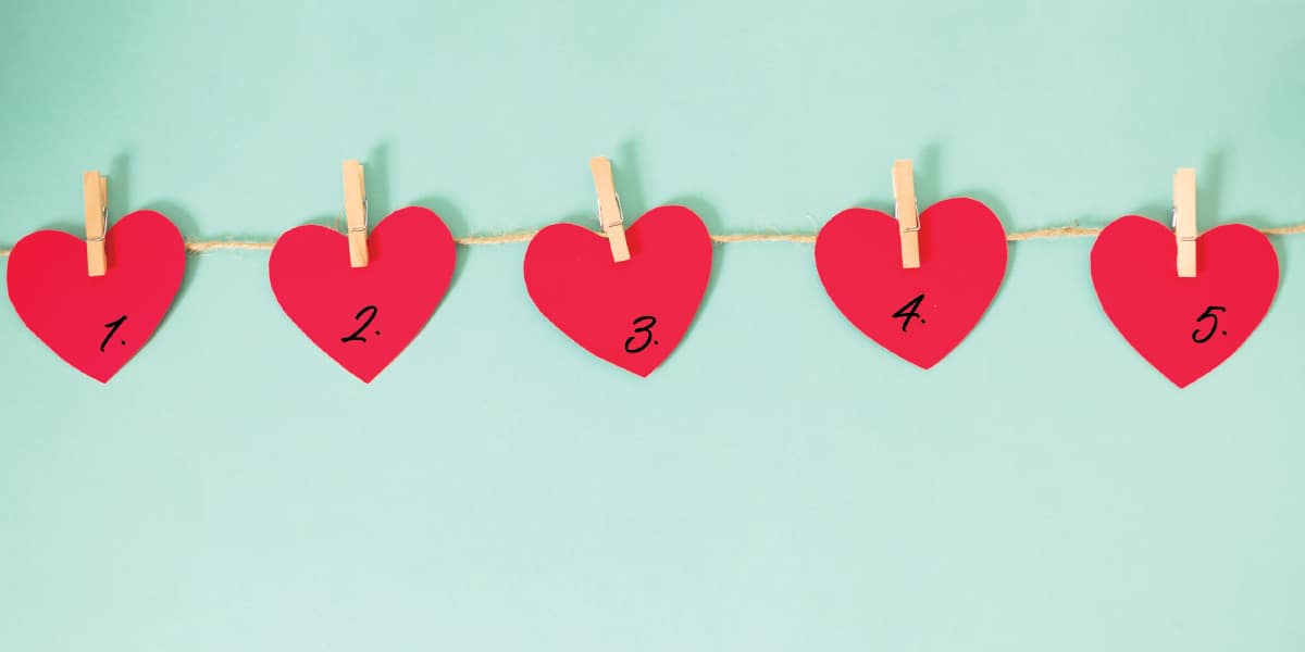 Hearts on a wall